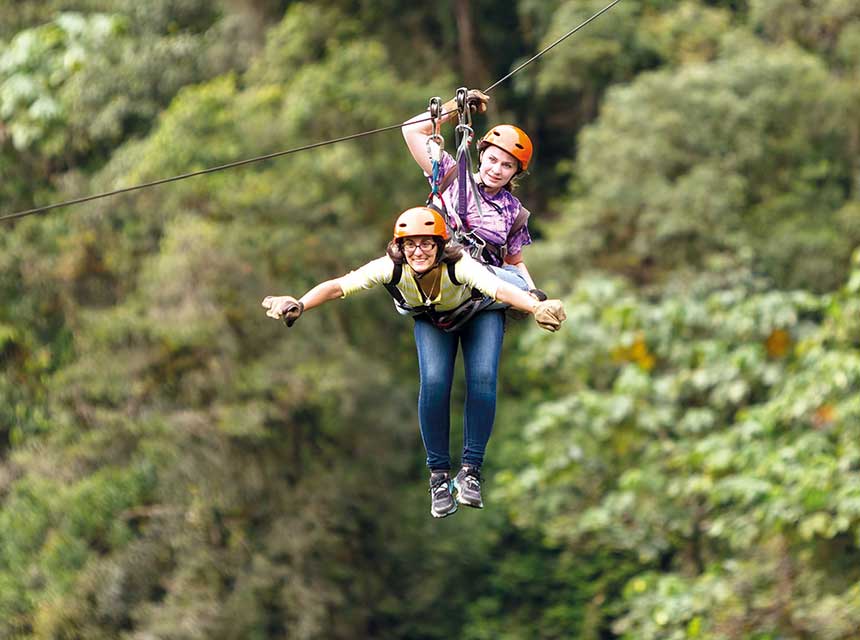 Ziplining - Canopy - Superwoman - Inca Jungle Trek to Machu Picchu in 4 days
